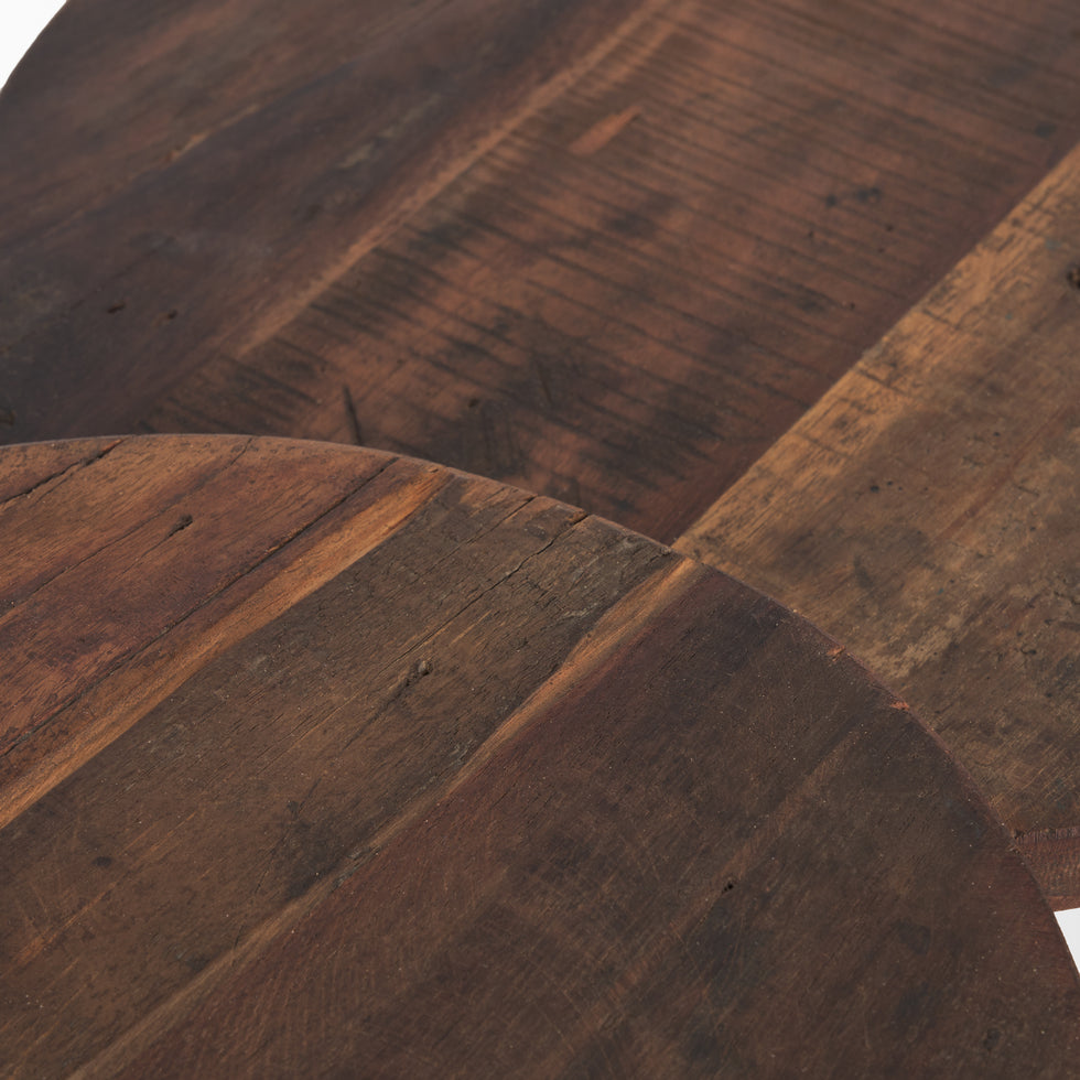Mercana - Iza Risers in Brown, Solid Wood