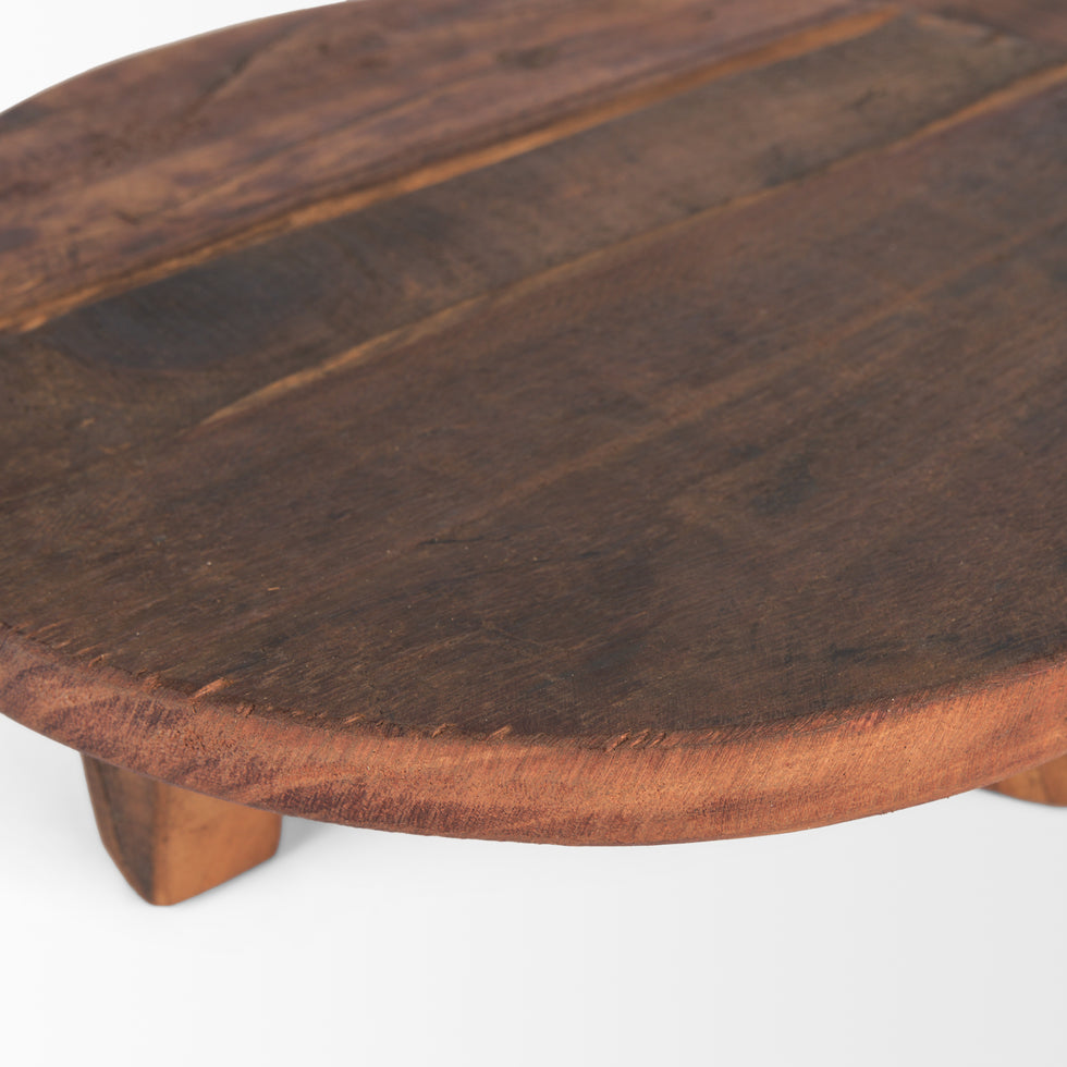 Mercana - Iza Risers in Brown, Solid Wood