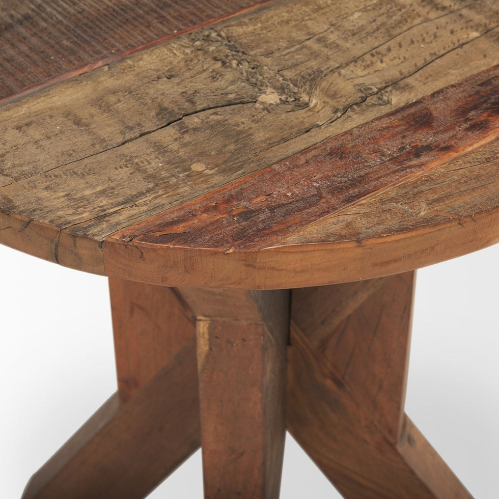 Mercana - Heidi Reclaimed Brown Wooden End Table