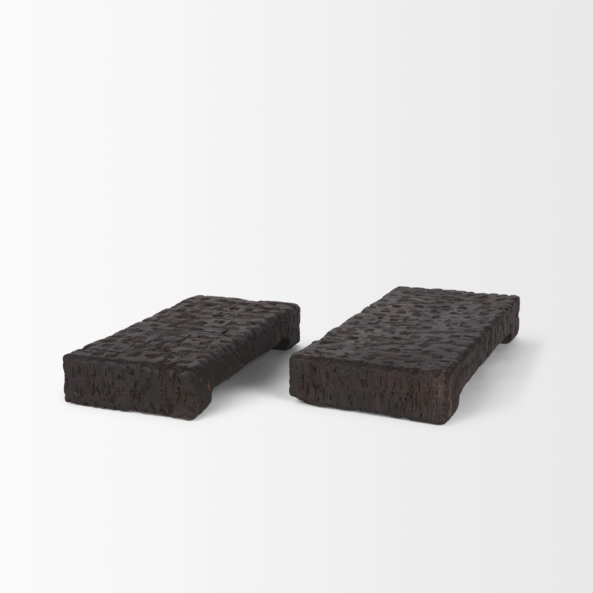 Mercana - Shira Risers in Brown, Solid Wood