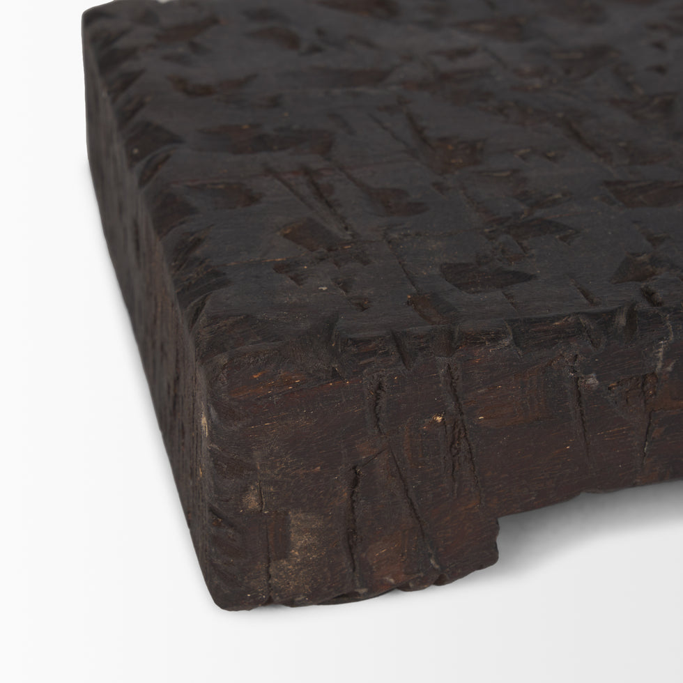 Mercana - Shira Risers in Brown, Solid Wood