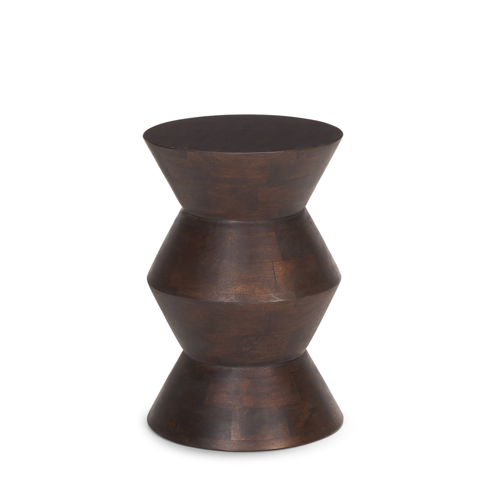 Mercana - Odessa Accent Table in Brown, Solid Wood
