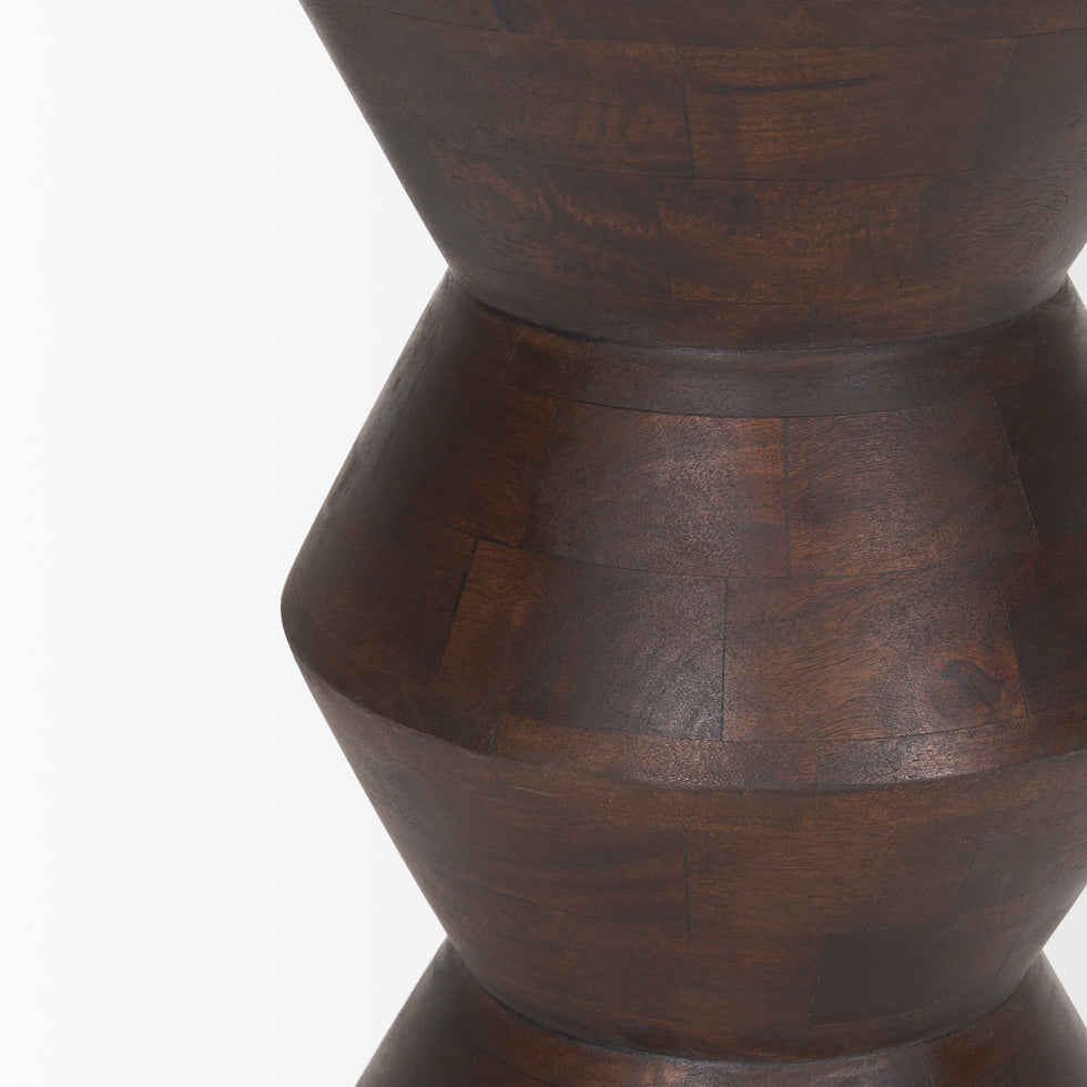 Mercana - Odessa Accent Table in Brown, Solid Wood