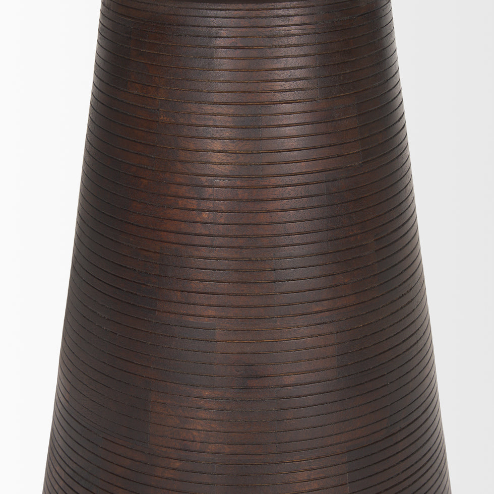 Mercana - Novell Accent Table in Brown, Solid Wood
