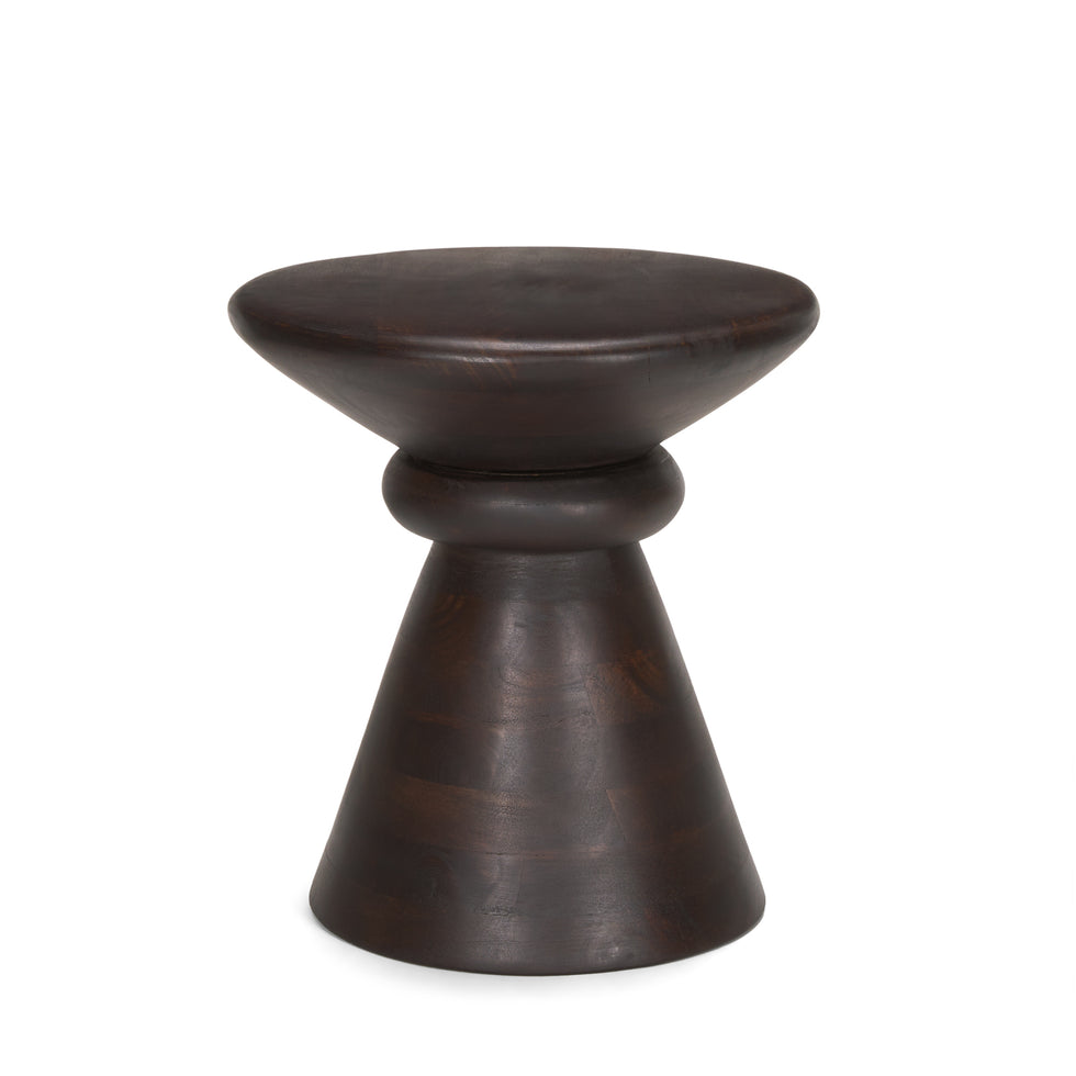 Mercana - Palmera Accent Table in Brown, Solid Wood
