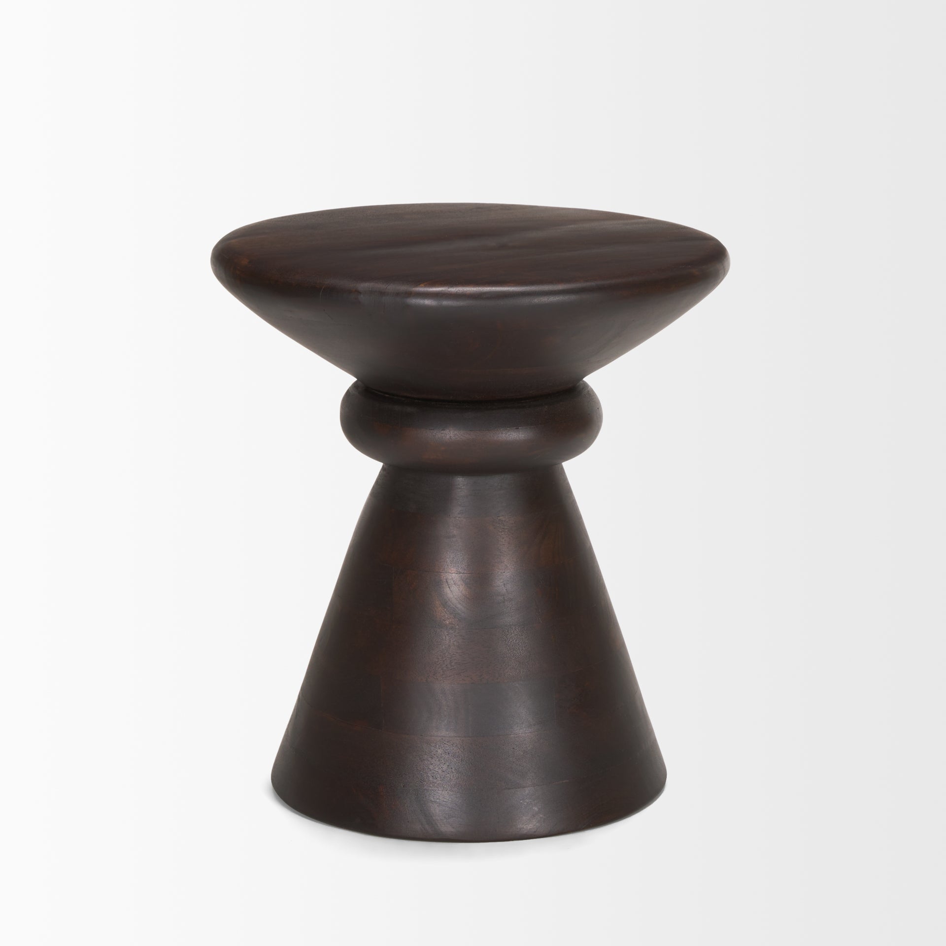 Mercana - Palmera Accent Table in Brown, Solid Wood