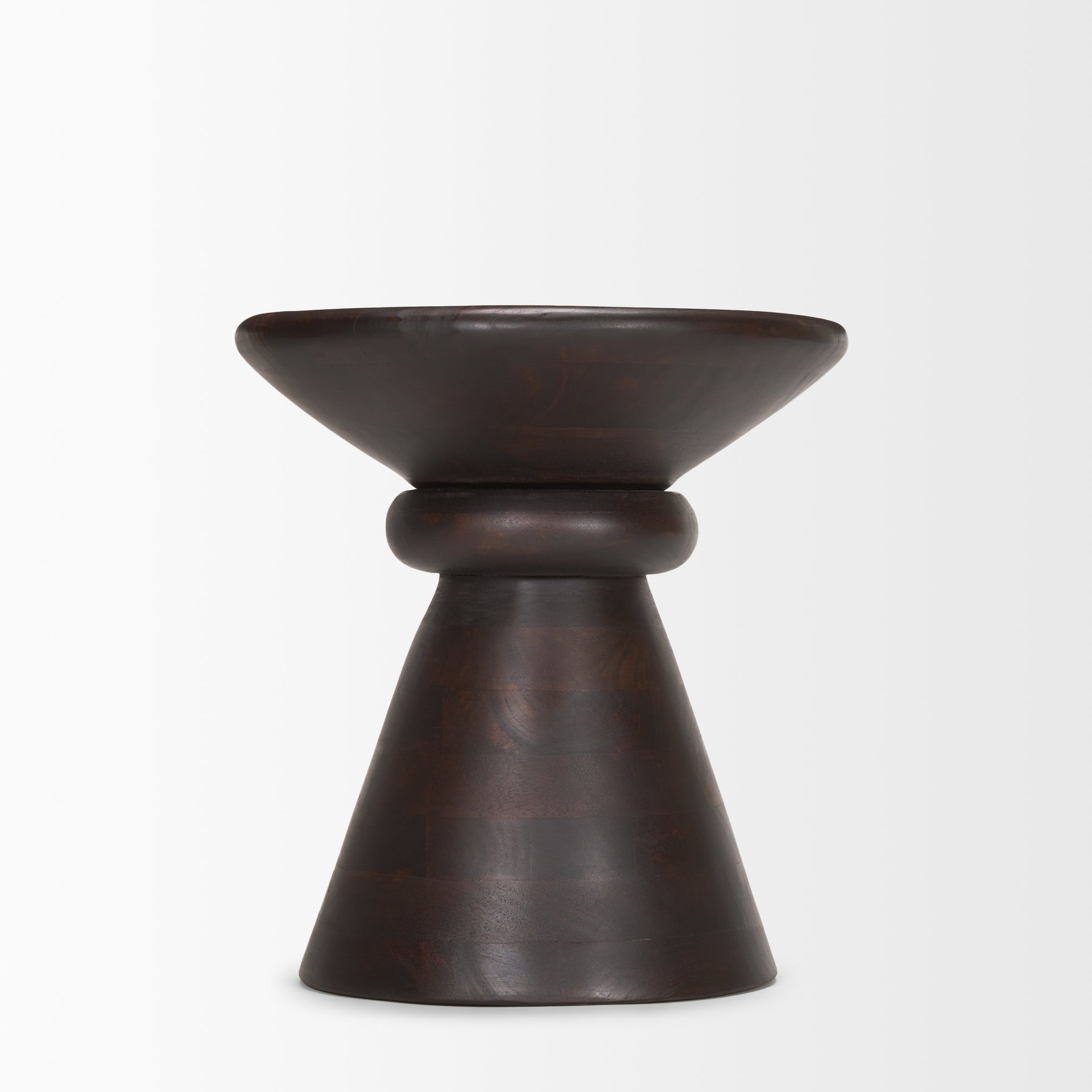 Mercana - Palmera Accent Table in Brown, Solid Wood