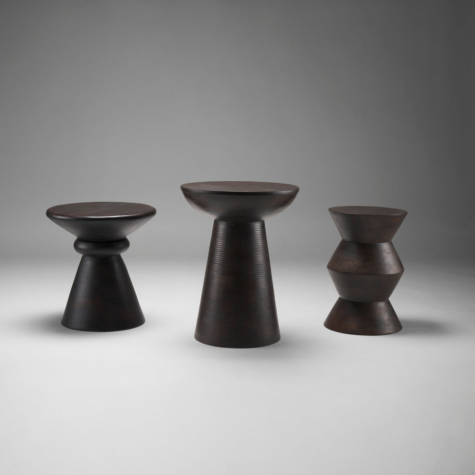 Mercana - Palmera Accent Table in Brown, Solid Wood