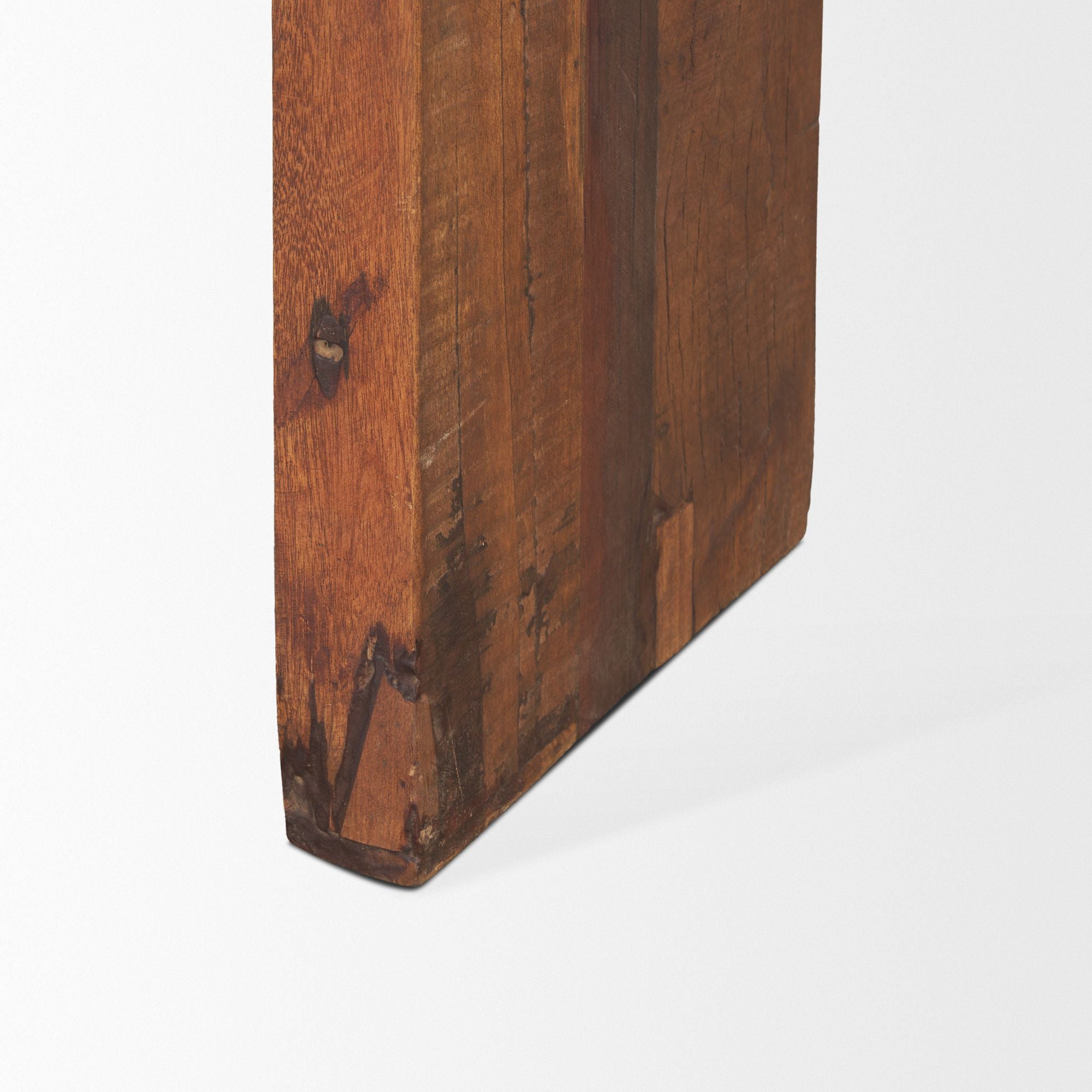 Mercana - Estelle Rustic Brown Reclaimed Wood Console Table
