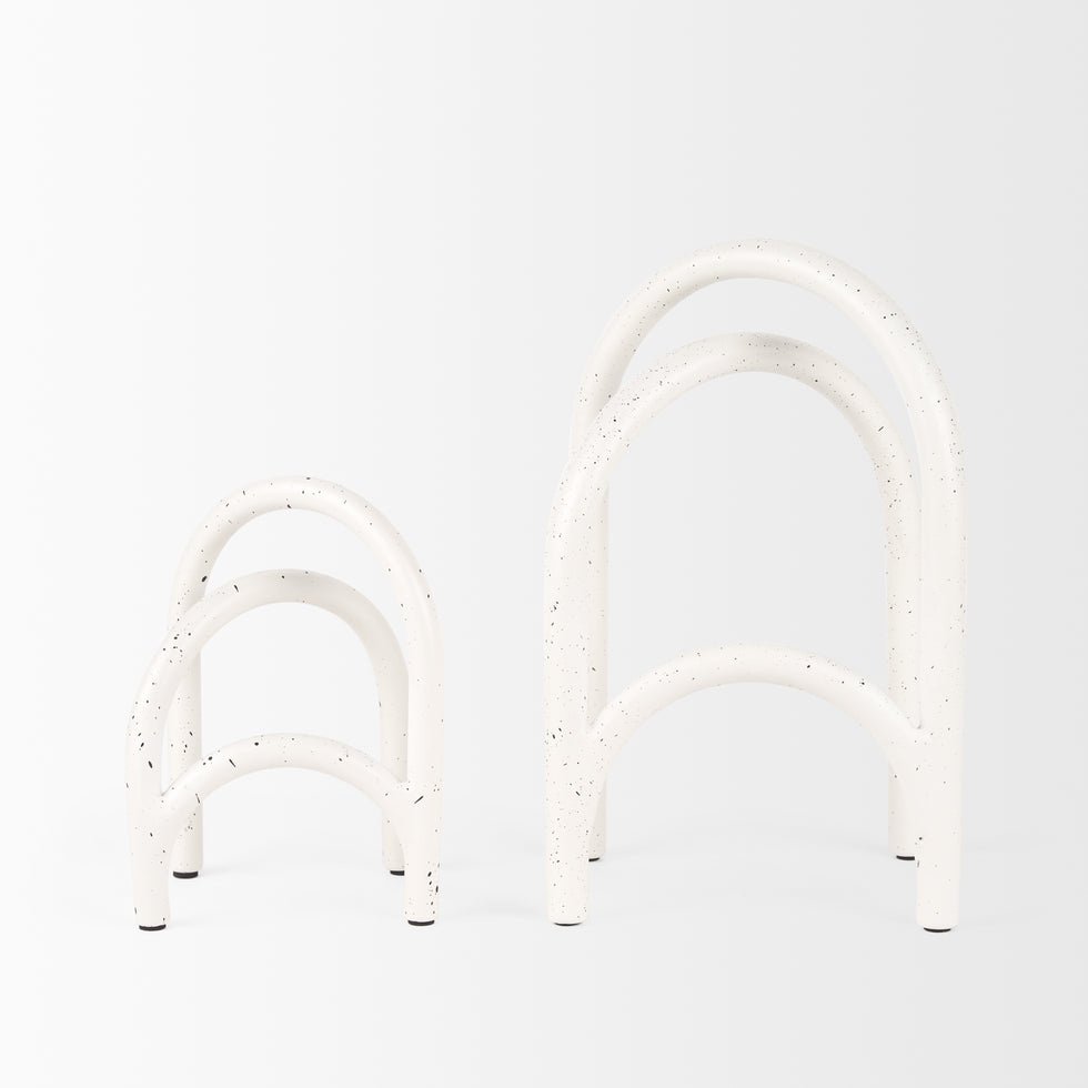 Mercana - Springe Object in White, Metal