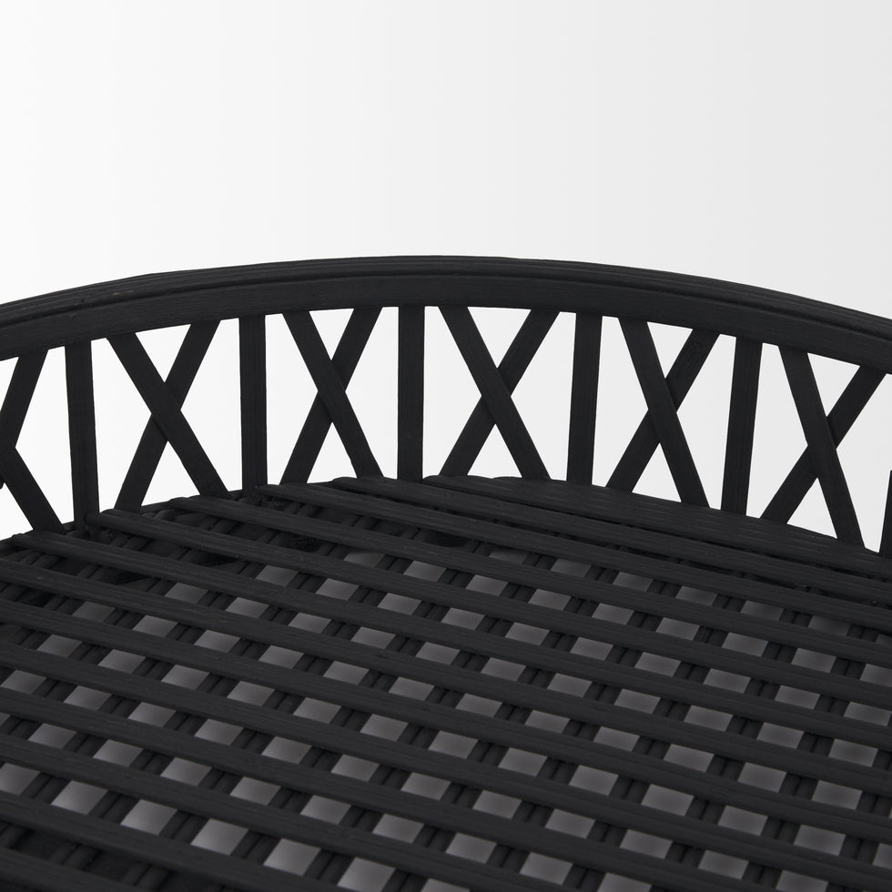 Mercana - Thea Trays in Black, Wicker