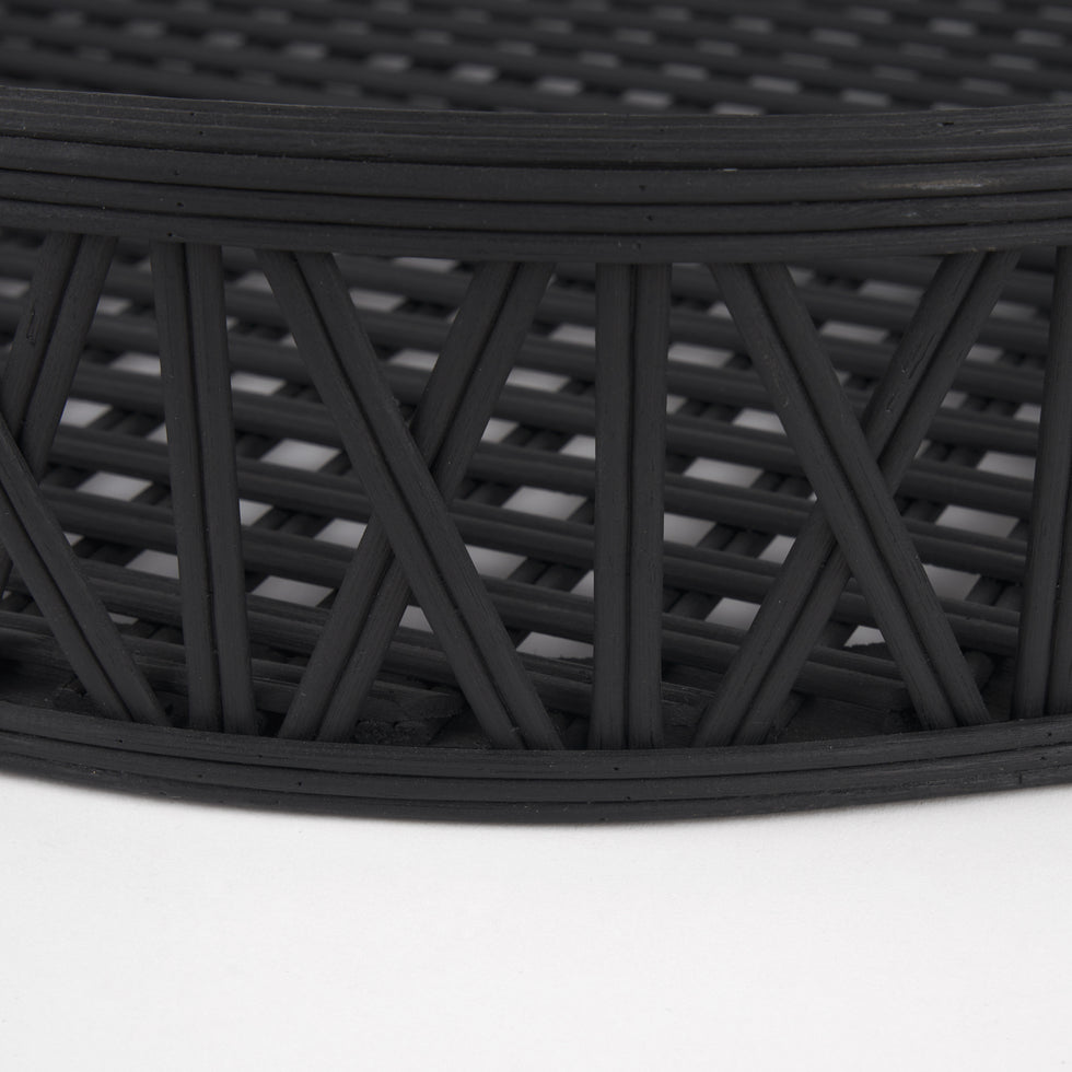 Mercana - Thea Trays in Black, Wicker