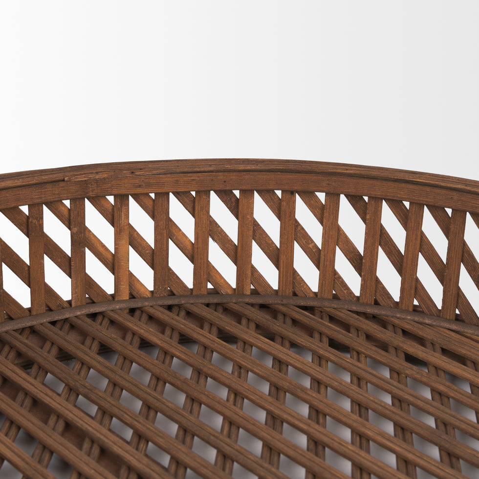 Mercana - Thala Trays in Brown, Wicker