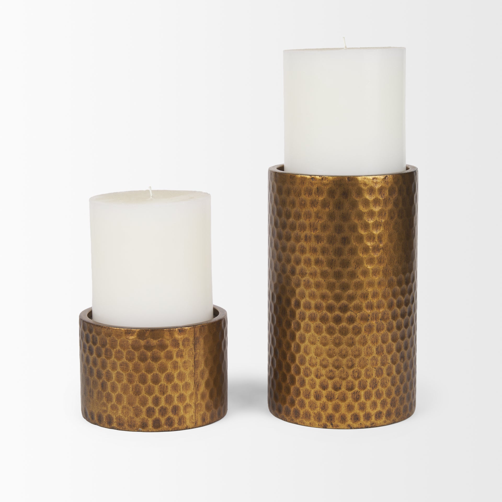 Mercana - Gage Candle Holders in Gold, Metal