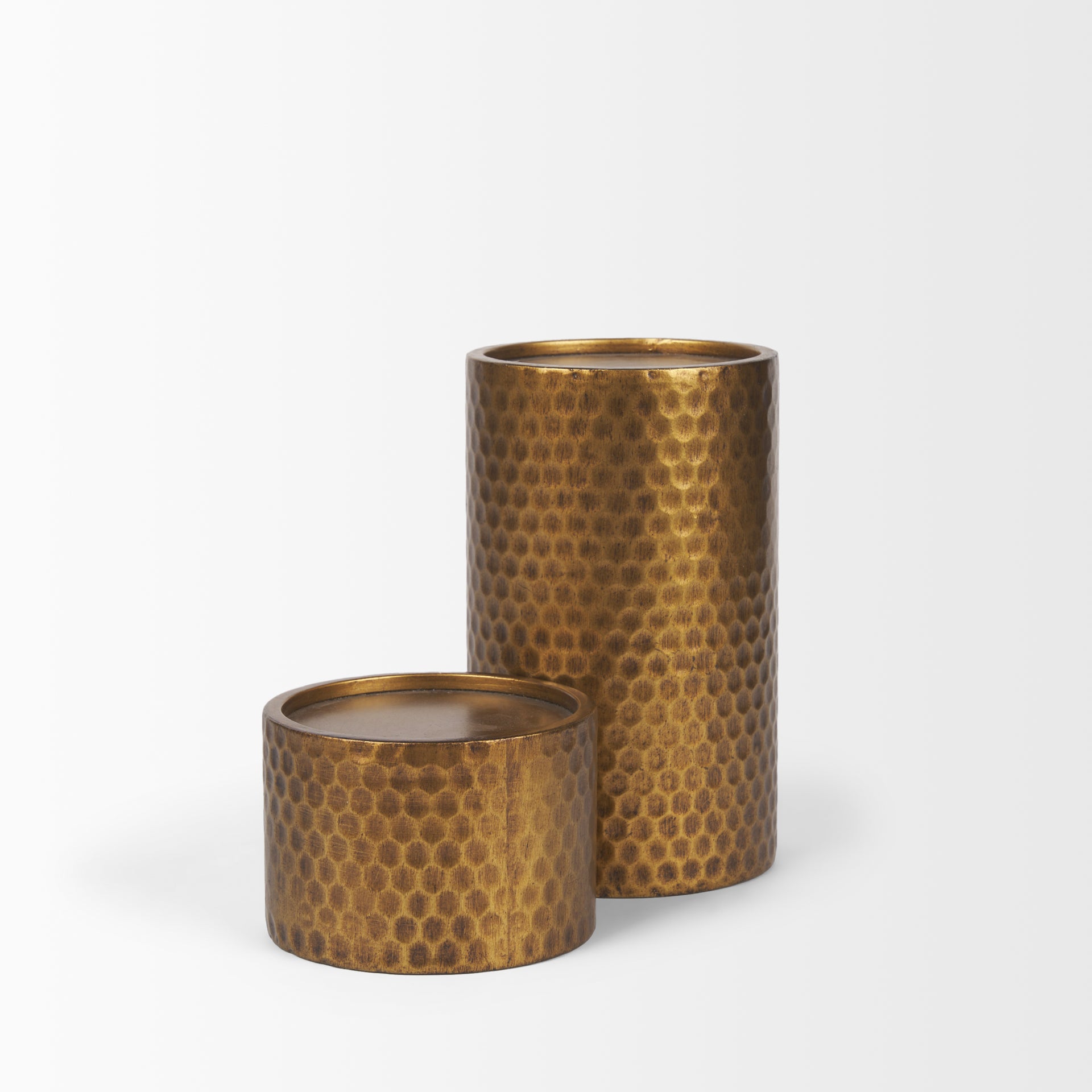 Mercana - Gage Candle Holders in Gold, Metal