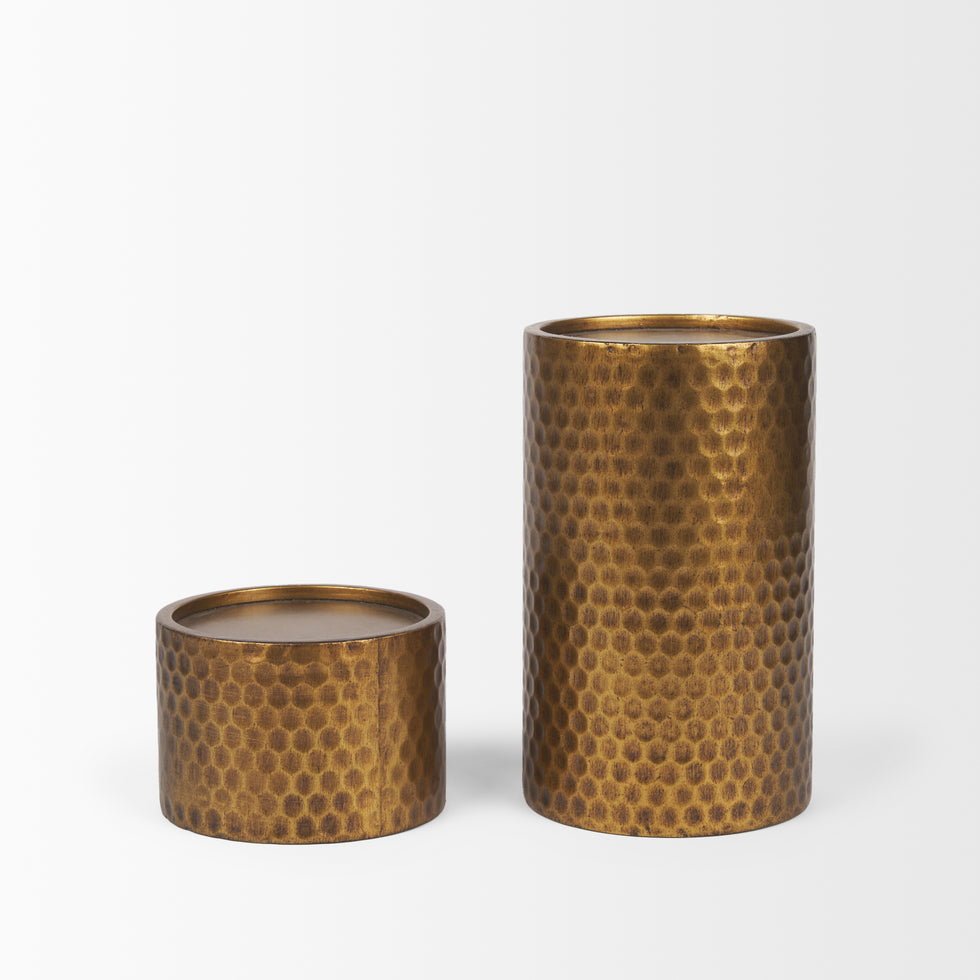 Mercana - Gage Candle Holders in Gold, Metal