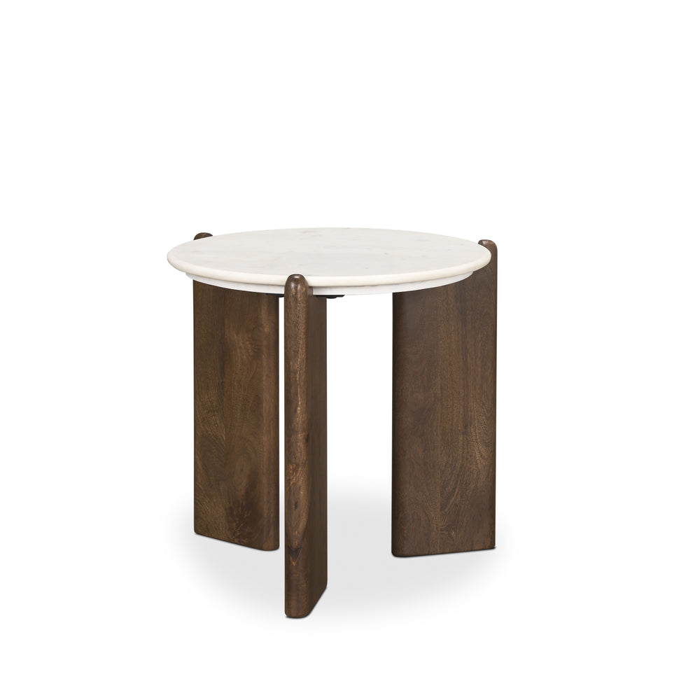 Mercana - Rumer Side Table in Brown, Solid Wood