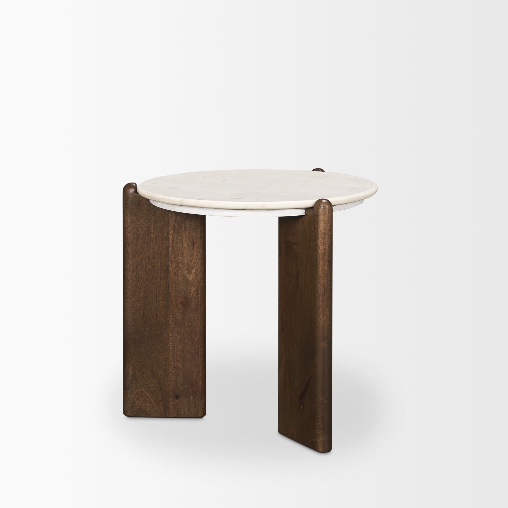 Mercana - Rumer Side Table in Brown, Solid Wood