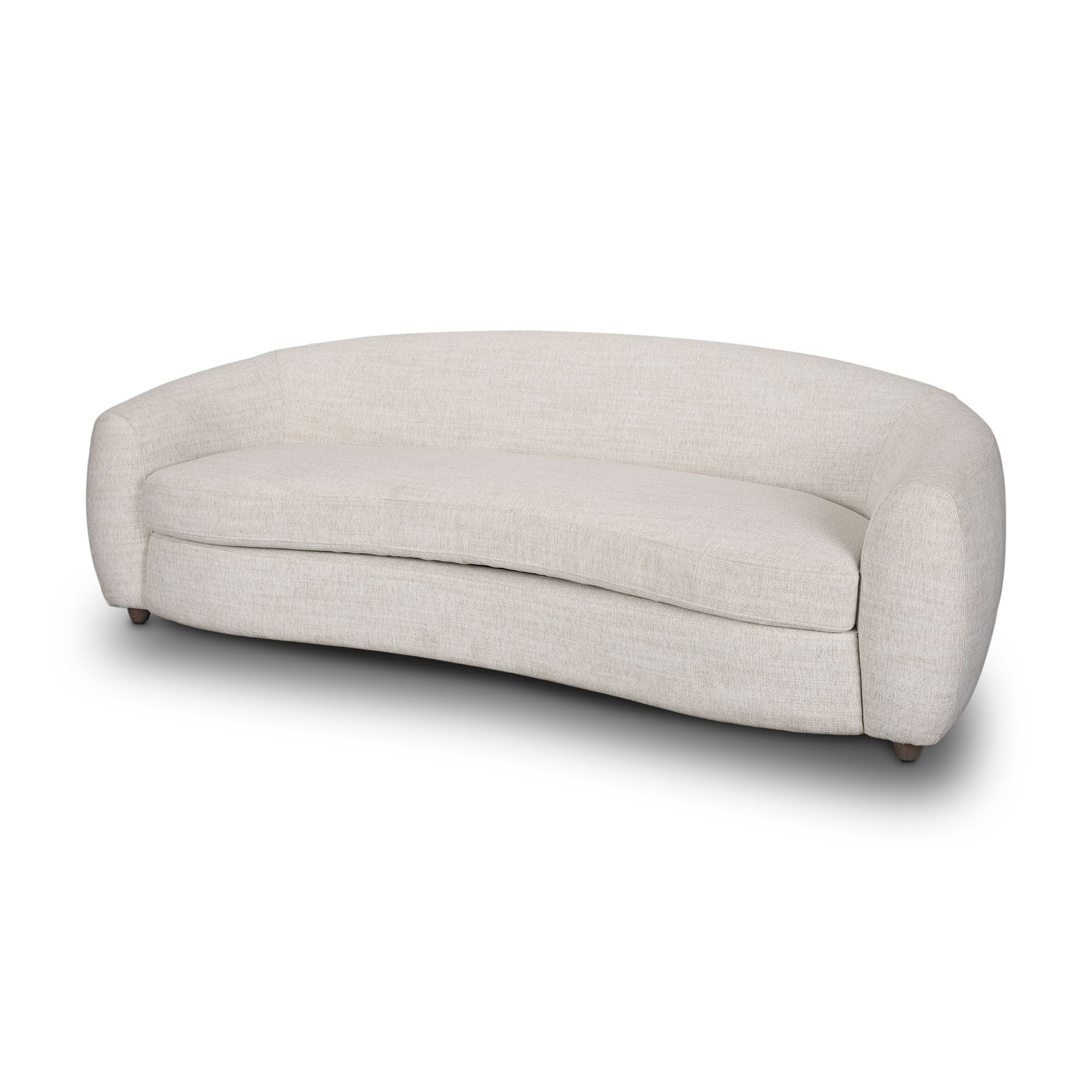 Mercana - Valentina Curved Sofa in Oatmeal