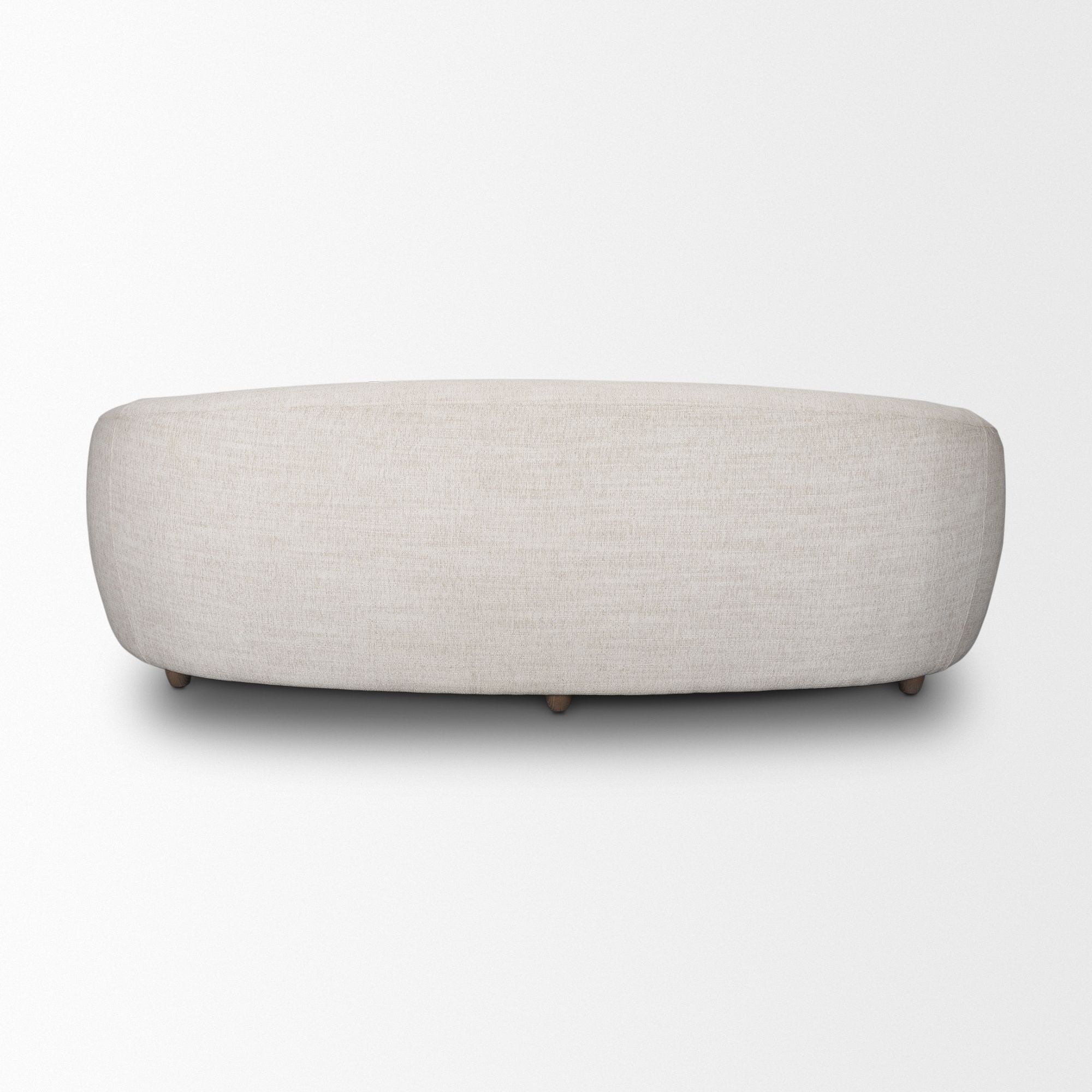 Mercana - Valentina Curved Sofa in Oatmeal