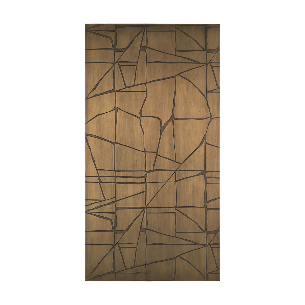 Mercana - Roho Painted Gold Metal Wall Art
