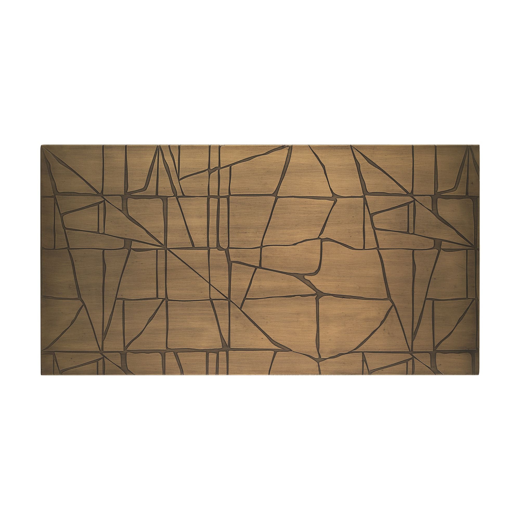 Mercana - Roho Painted Gold Metal Wall Art