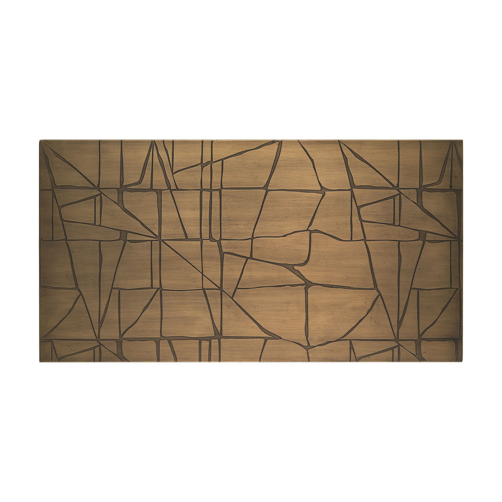Mercana - Roho Painted Gold Metal Wall Art
