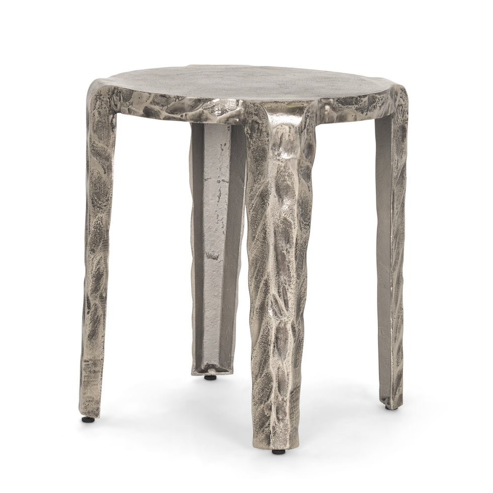 Mercana - Randy Accent Table in Silver, Metal