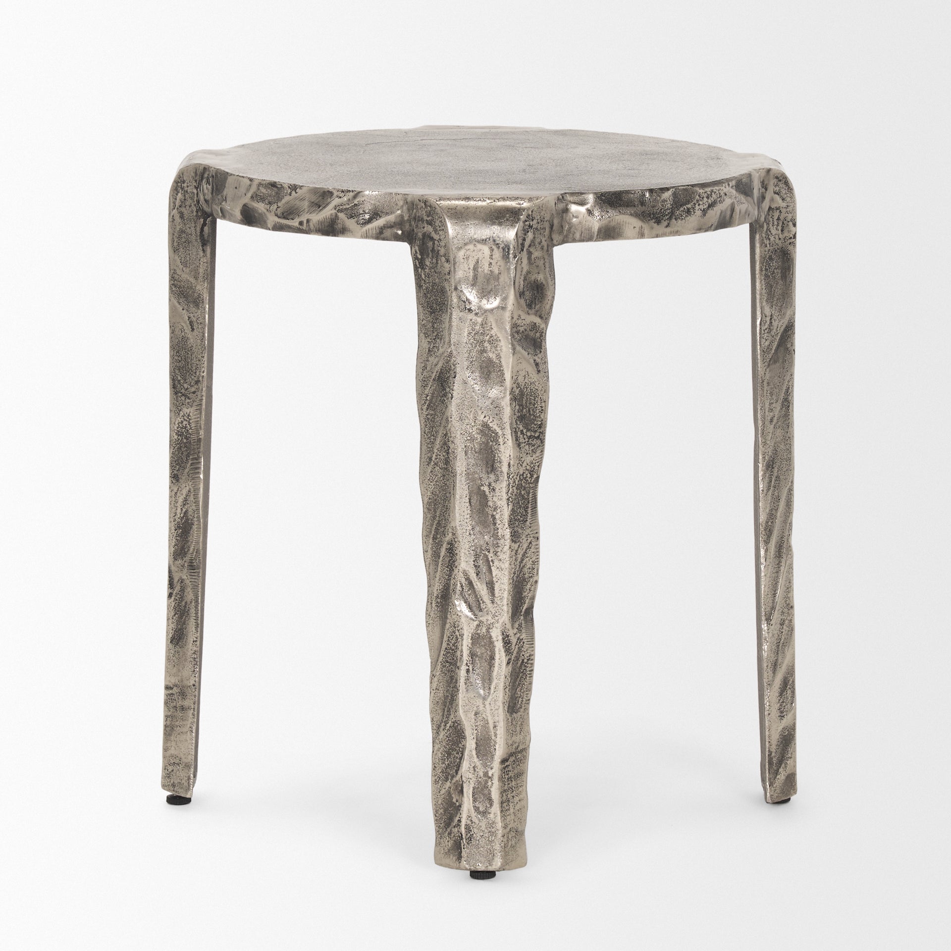 Mercana - Randy Accent Table in Silver, Metal
