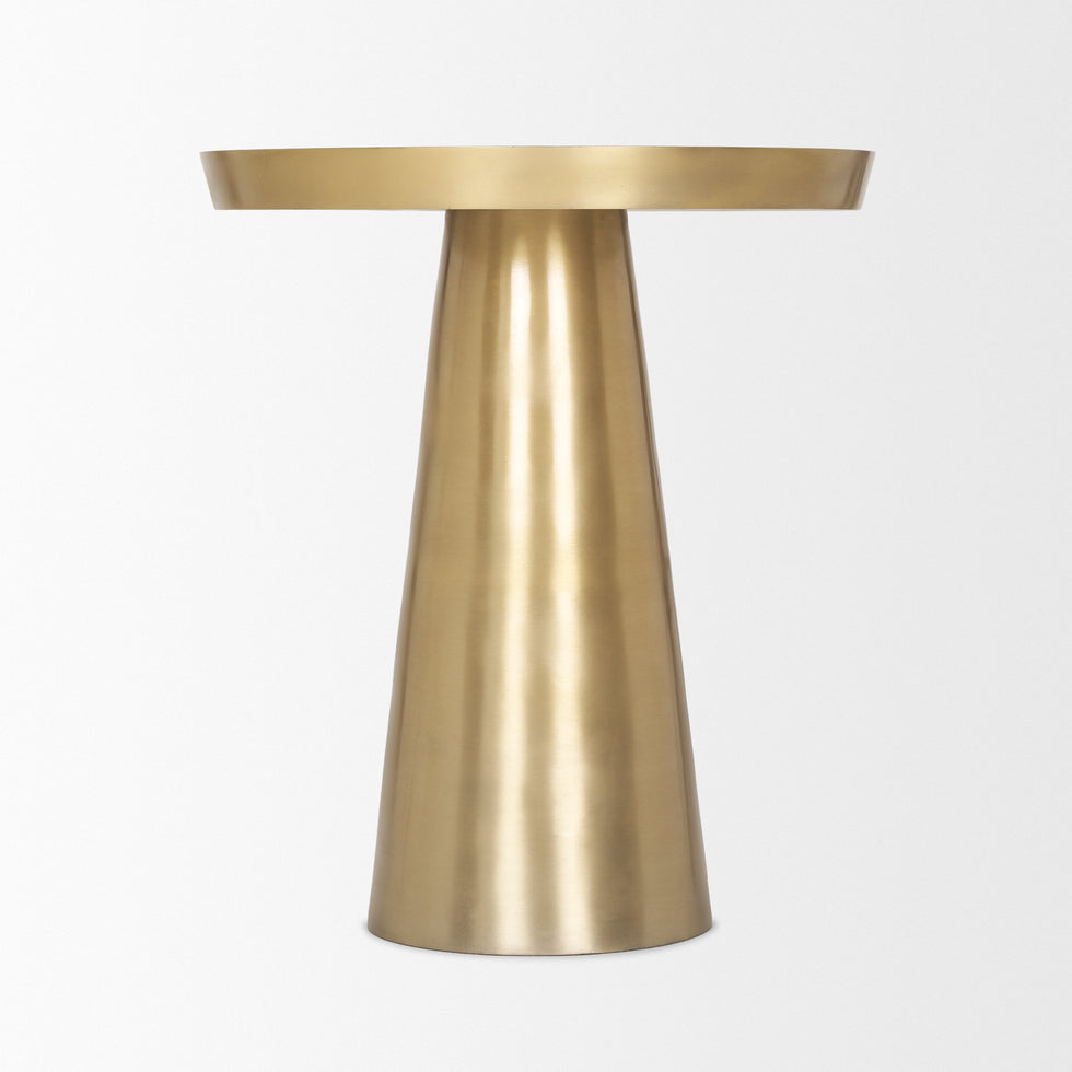 Mercana - Roland Accent Table in Gold, Metal
