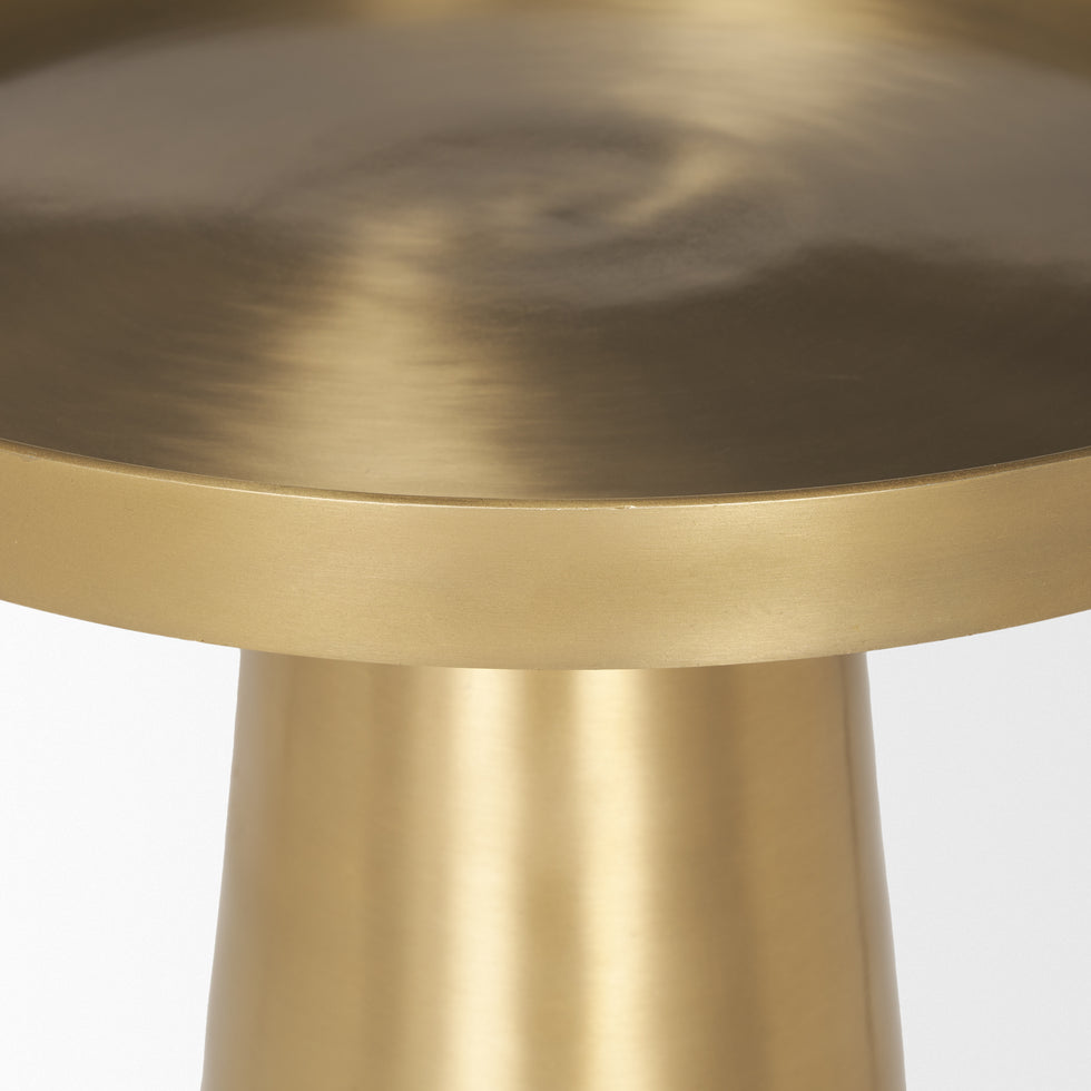 Mercana - Roland Accent Table in Gold, Metal