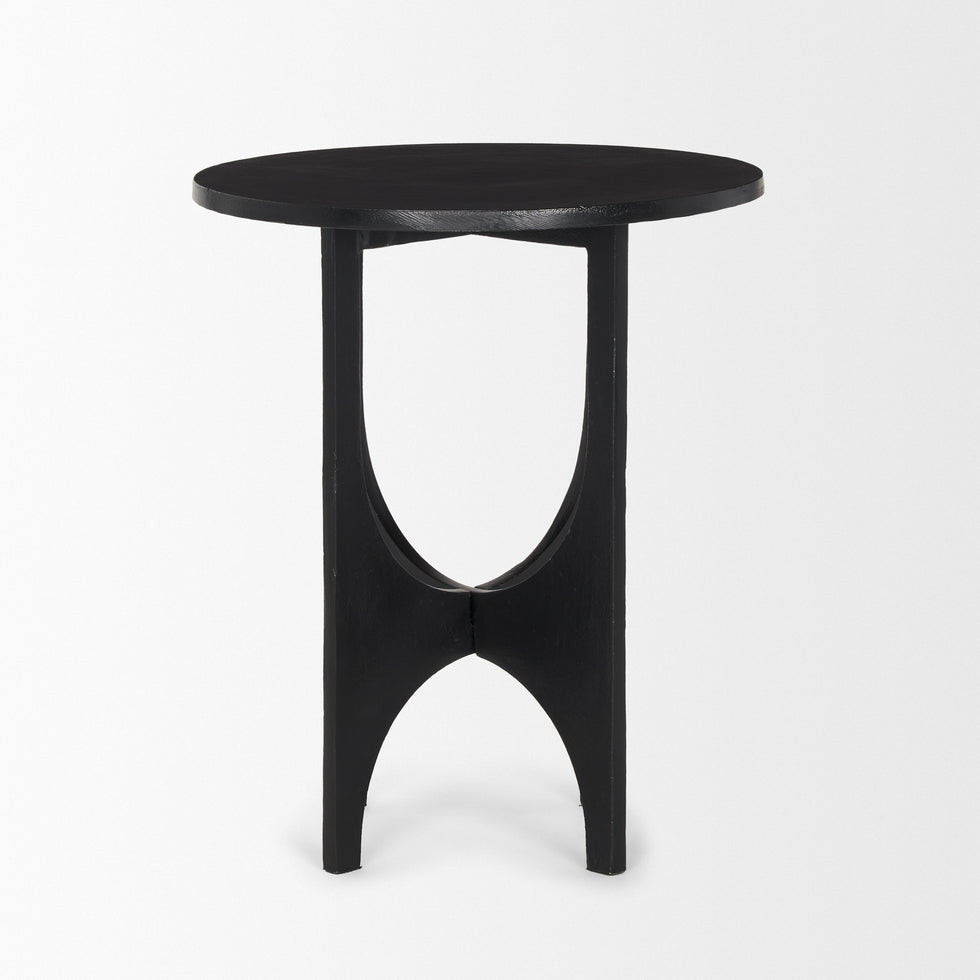 Mercana - Sobi Accent Table in Black, Metal