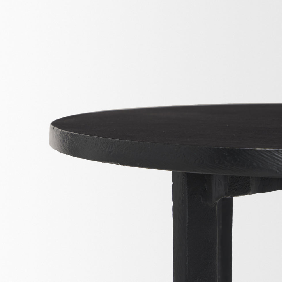 Mercana - Sobi Accent Table in Black, Metal