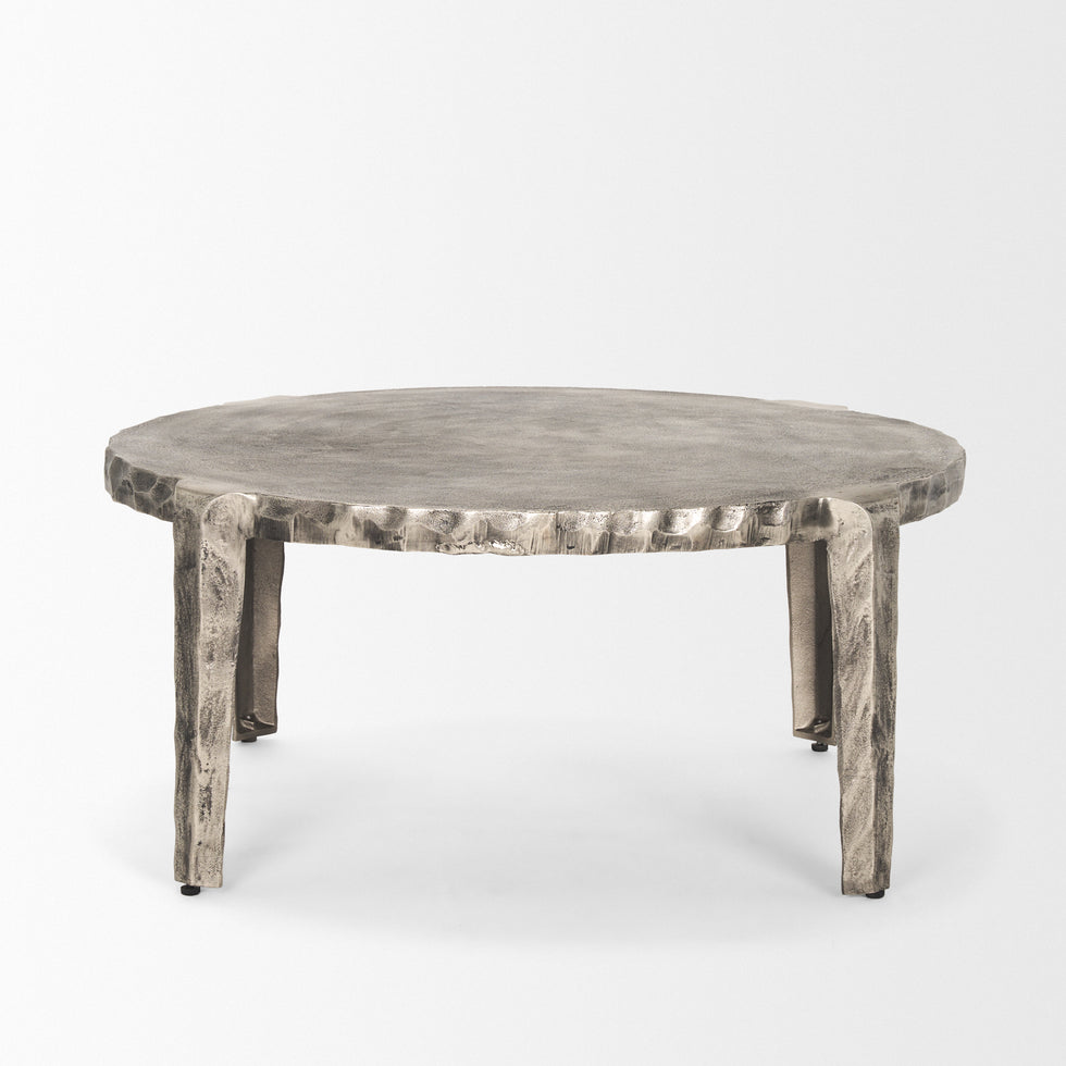 Mercana - Randy Coffee Table in Silver, Metal
