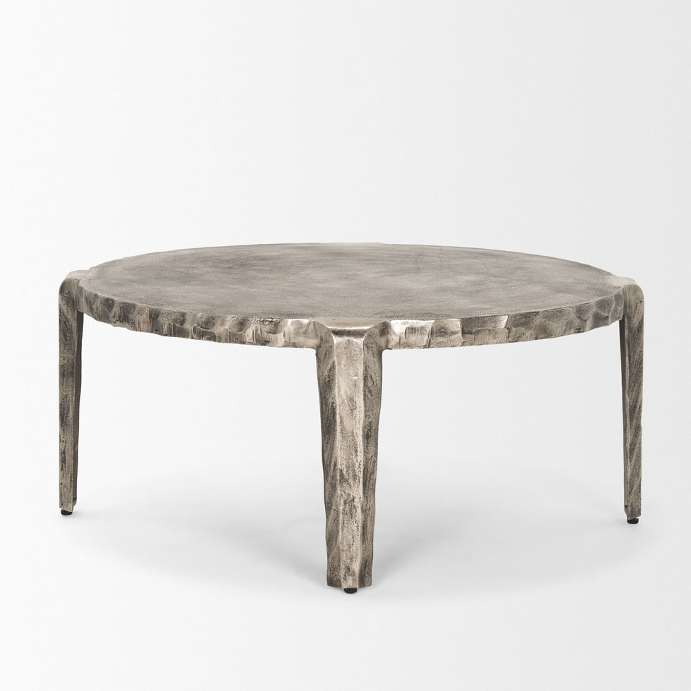 Mercana - Randy Coffee Table in Silver, Metal