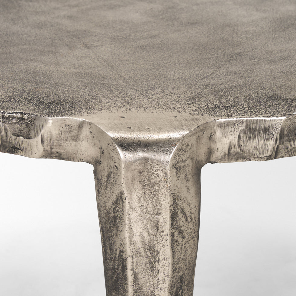 Mercana - Randy Coffee Table in Silver, Metal