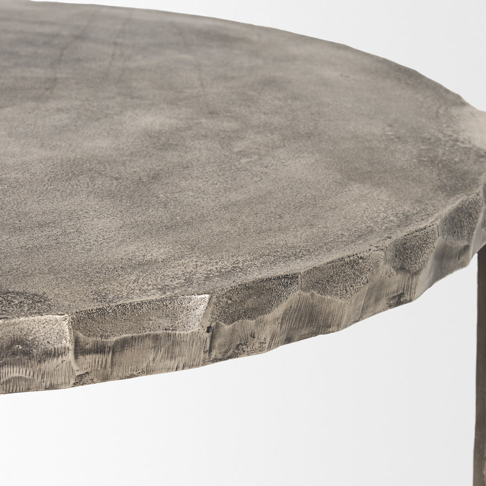 Mercana - Randy Coffee Table in Silver, Metal