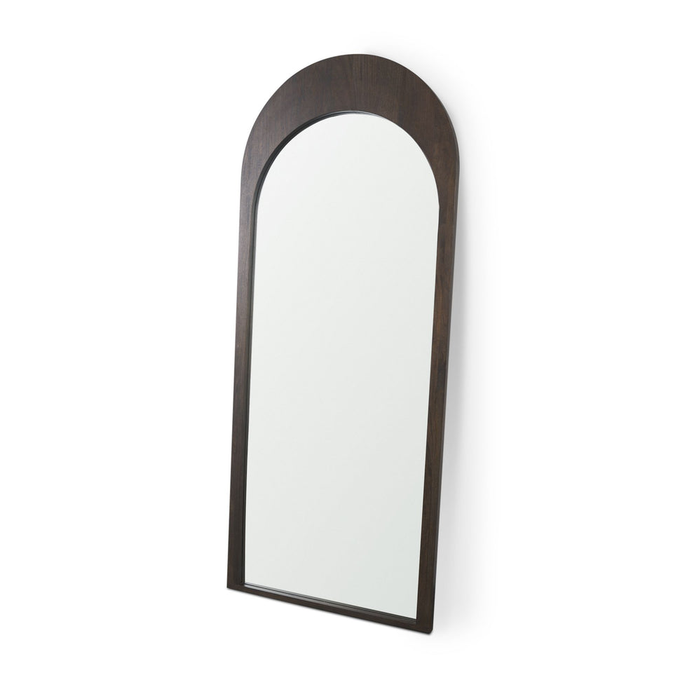 Mercana - Celeste Wood Arched Floor Mirror
