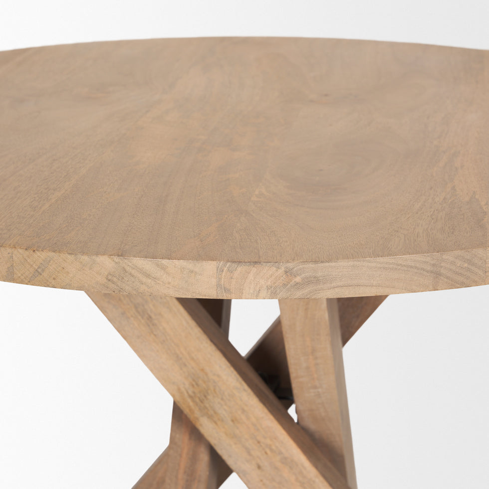 Mercana - Solana Foyer Table in Brown, Solid Wood