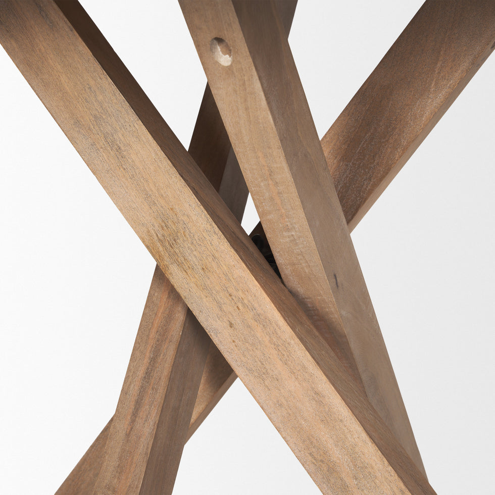 Mercana - Solana Foyer Table in Brown, Solid Wood