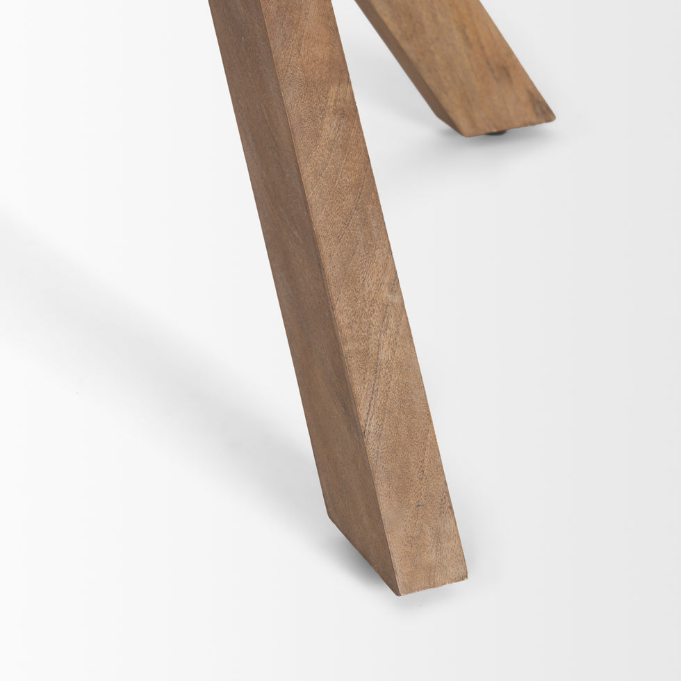 Mercana - Solana Foyer Table in Brown, Solid Wood