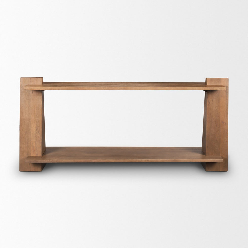 Mercana - Eula Medium Brown Wood Console Table