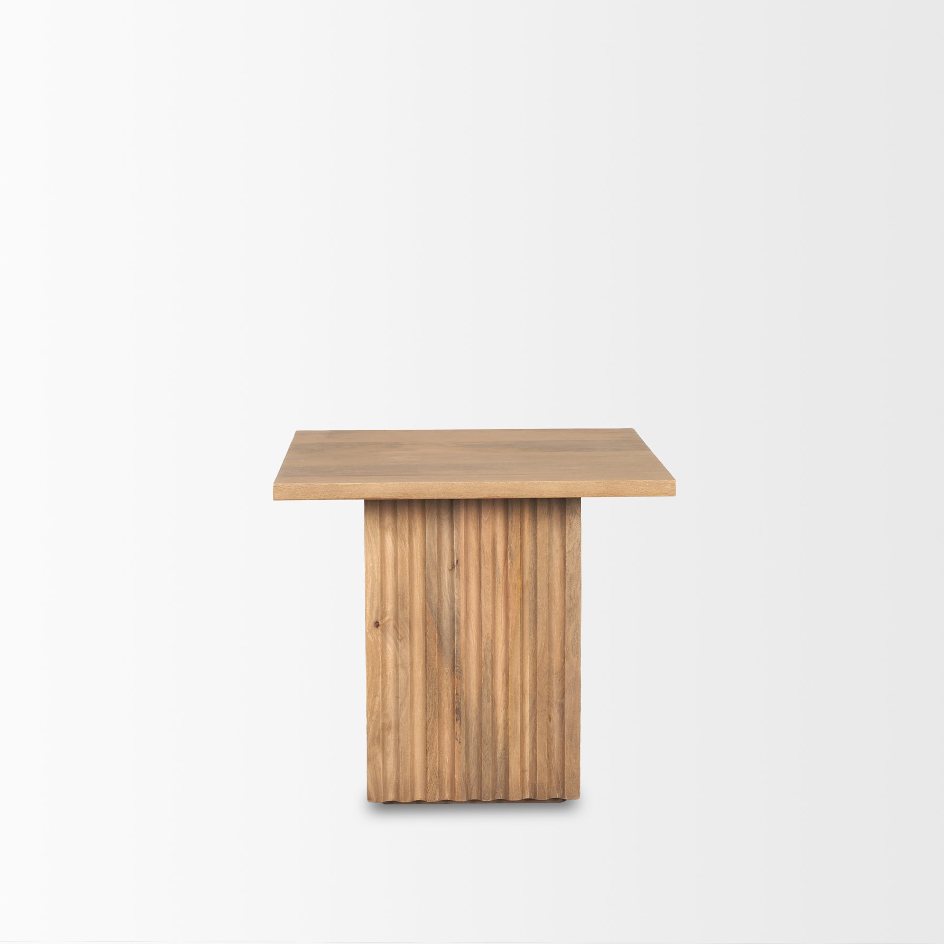 Mercana - June Side Table in Brown - Light, Solid Wood