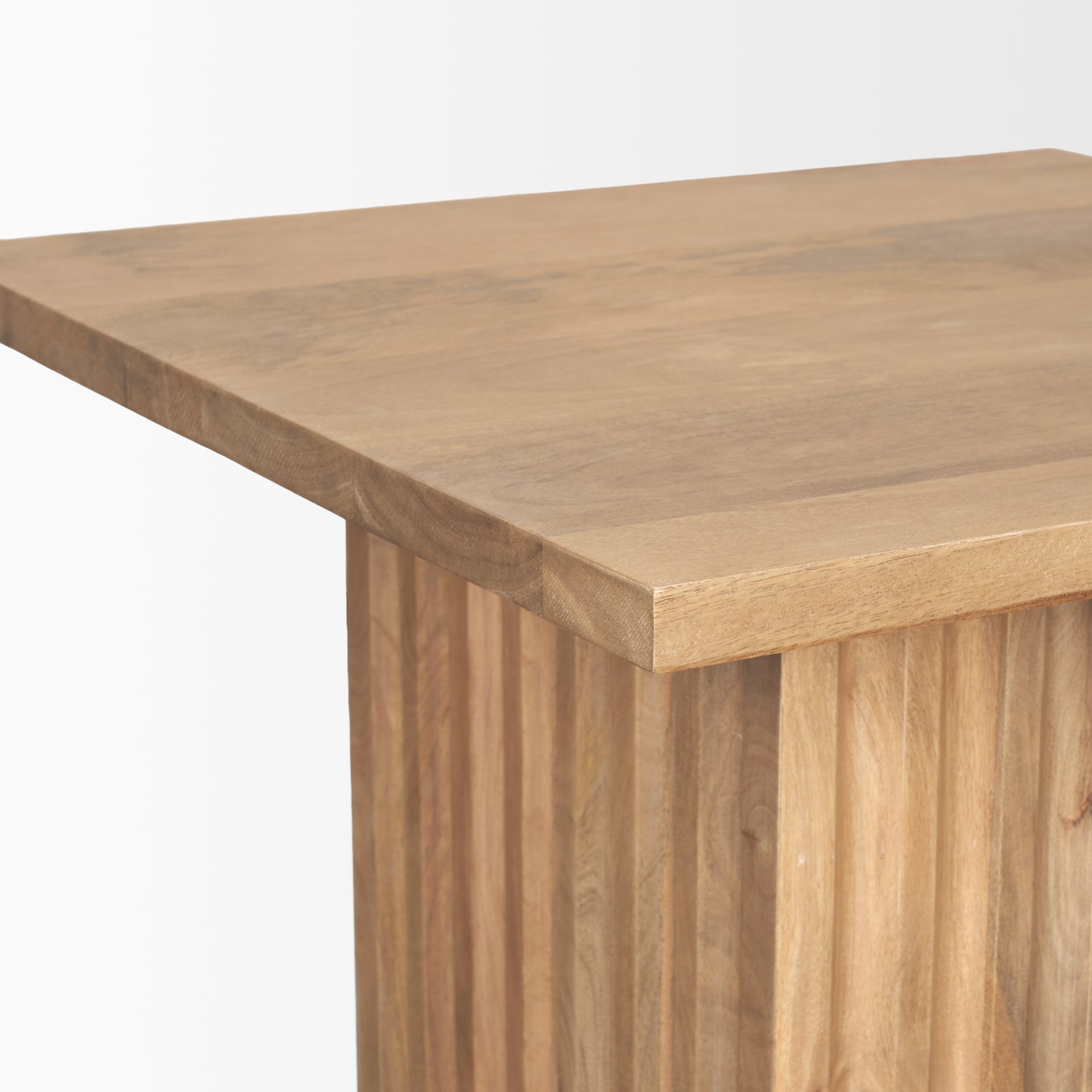 Mercana - June Side Table in Brown - Light, Solid Wood
