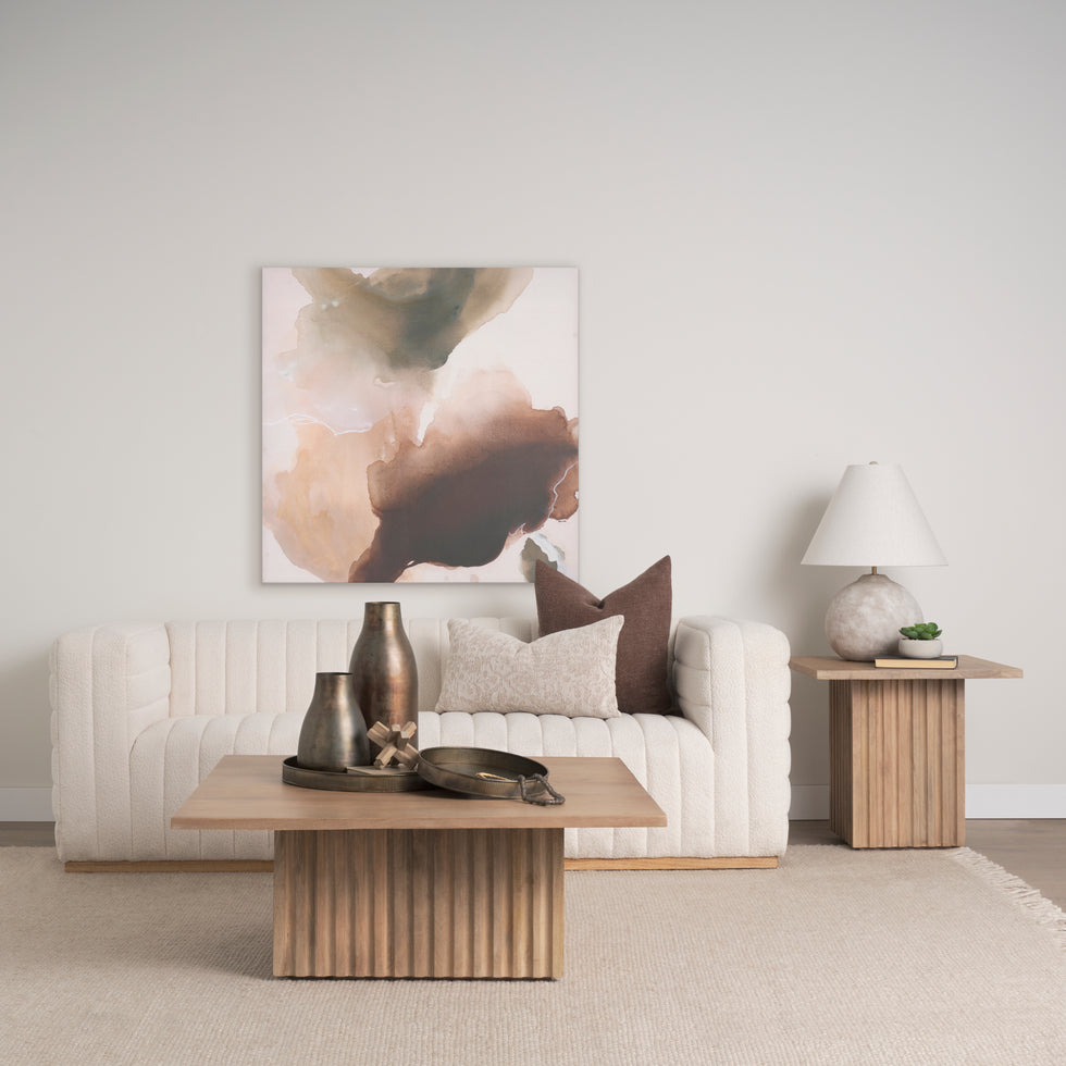 Mercana - June Side Table in Brown - Light, Solid Wood