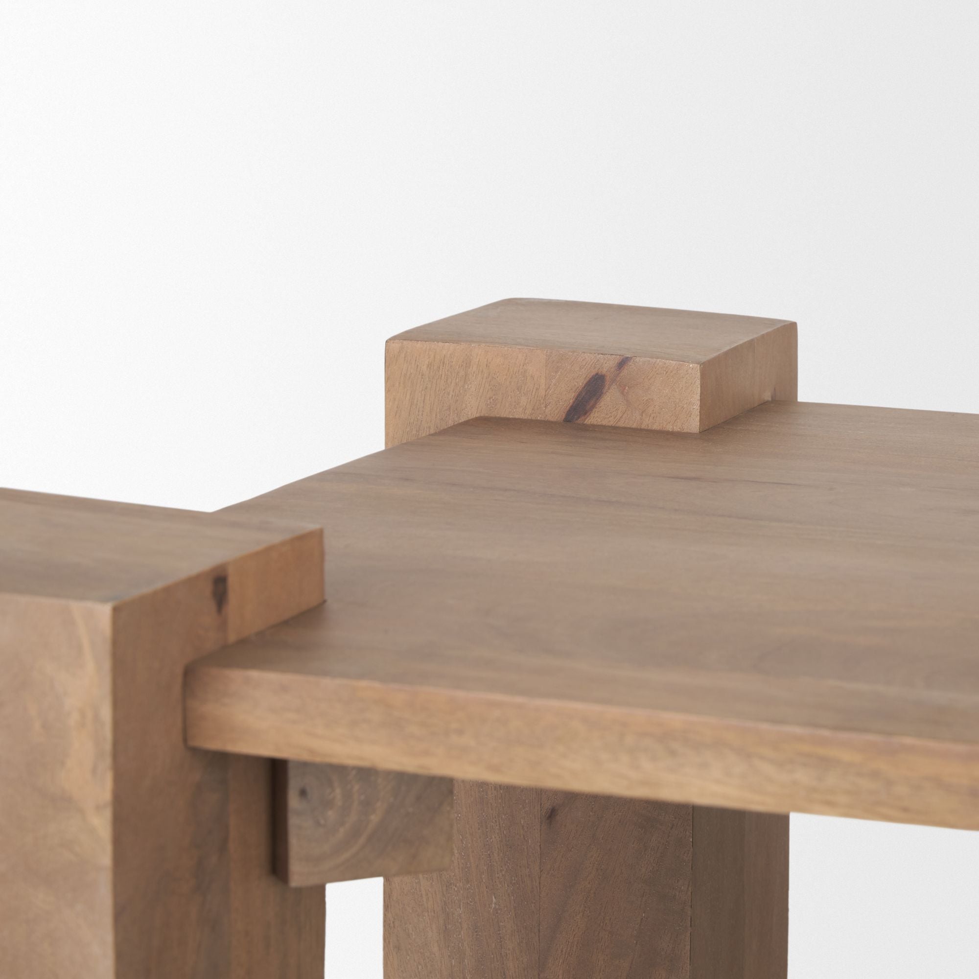 Mercana - Beth Light Brown Wood Square Accent Table