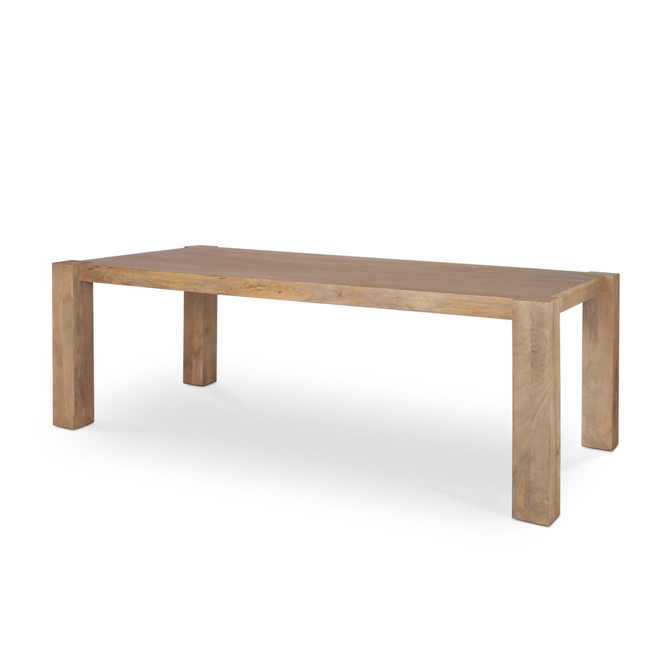 Mercana - Beth Dining Table in Brown, Solid Wood