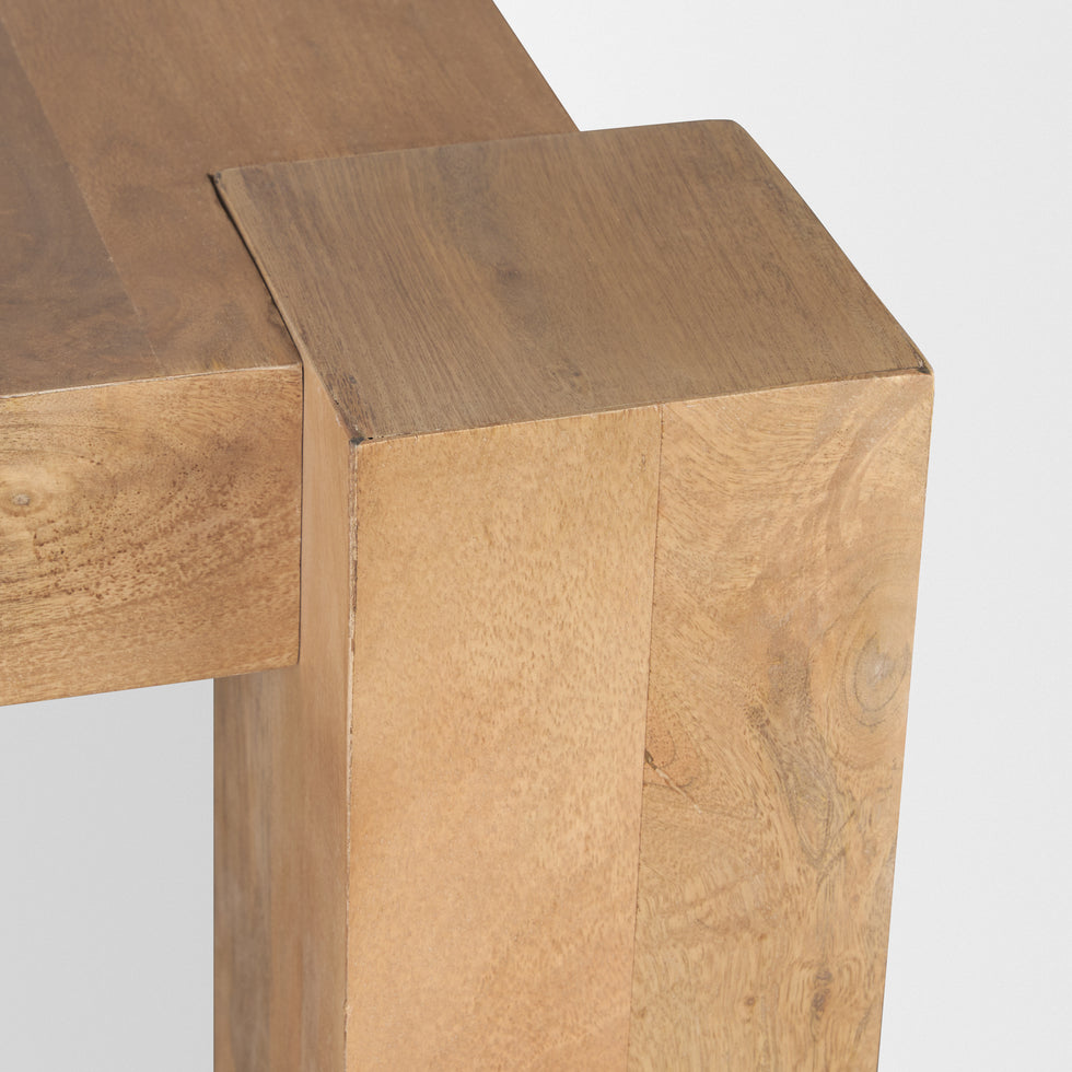 Mercana - Beth Dining Table in Brown, Solid Wood