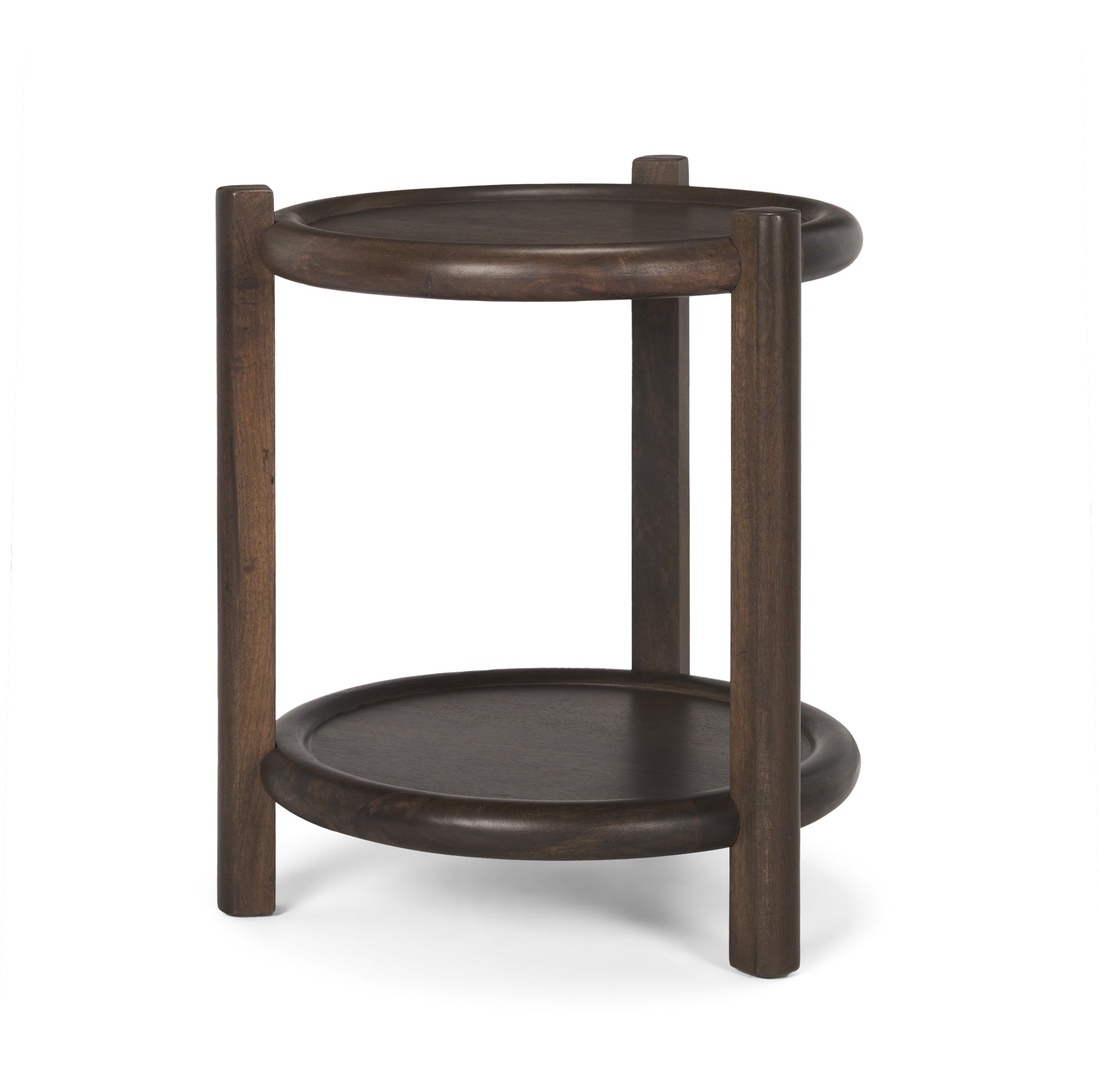Mercana - Romi Accent Table in Brown, Solid Wood