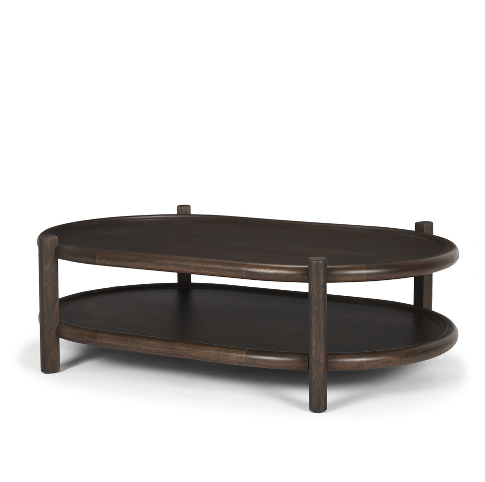 Mercana - Romi Coffee Table in Brown, Solid Wood